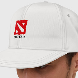 Кепка-снепбек Dota 2: Logo, цвет: белый