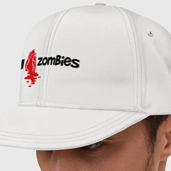 Кепка снепбек I love zombies