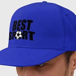Кепка-снепбек Football: Best sport, цвет: синий