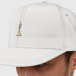 Кепка-снепбек Шахматная фигура Белый король, цвет: белый