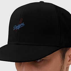Кепка-снепбек Los Angeles Dodgers baseball, цвет: черный