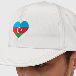 Кепка-снепбек Сердце Азербайджана, цвет: белый