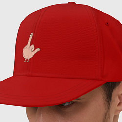 Кепка-снепбек Fuck you chicken, цвет: красный
