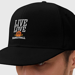 Кепка-снепбек Live Love - Basketball, цвет: черный