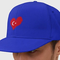 Кепка-снепбек Сердце - Турция, цвет: синий