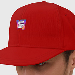 Кепка-снепбек GTA 6 logo, цвет: красный