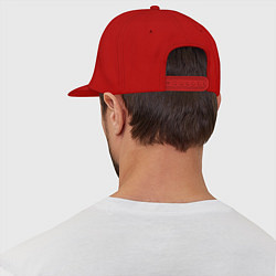 Кепка-снепбек Череп в шапке, цвет: красный — фото 2