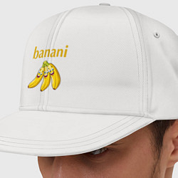 Кепка снепбек Прикольные бананы с надписью banani