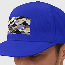 Кепка-снепбек Япония горы, цвет: синий