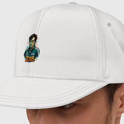 Кепка-снепбек Граффити игрок 218, цвет: белый