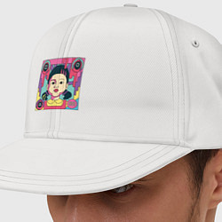 Кепка-снепбек Смертоносная кукла - Ojing-eo Geim, цвет: белый