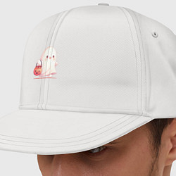 Кепка снепбек Милое привидение гуляет с тыквой мешком