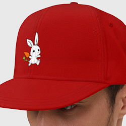 Кепка снепбек Зайка с морковкой