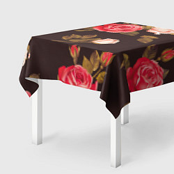 Скатерть для стола Мотив из роз, цвет: 3D-принт — фото 2