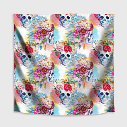Скатерть для стола Цветы и бабочки 5, цвет: 3D-принт