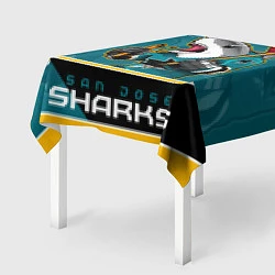 Скатерть для стола San Jose Sharks, цвет: 3D-принт — фото 2