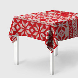 Скатерть для стола Красный свитер, цвет: 3D-принт — фото 2