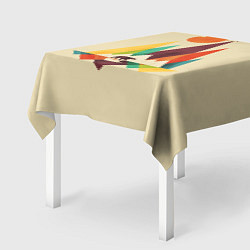 Скатерть для стола Медведь в горах, цвет: 3D-принт — фото 2