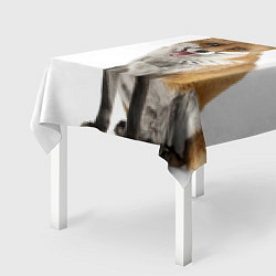 Скатерть для стола Голодный лис, цвет: 3D-принт — фото 2