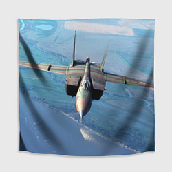 Скатерть для стола МиГ-31, цвет: 3D-принт