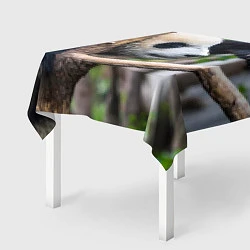 Скатерть для стола Бамбуковый медведь, цвет: 3D-принт — фото 2