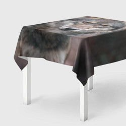 Скатерть для стола Волк - санитар леса, цвет: 3D-принт — фото 2