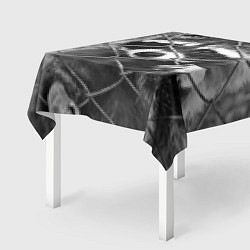 Скатерть для стола Енот за решеткой, цвет: 3D-принт — фото 2