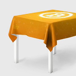 Скатерть для стола Bitcoin Orange, цвет: 3D-принт — фото 2