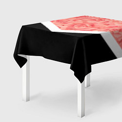Скатерть для стола Розовые розы, цвет: 3D-принт — фото 2