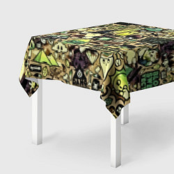 Скатерть для стола Стикер бомбинг, цвет: 3D-принт — фото 2
