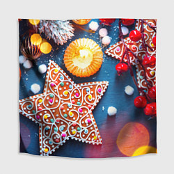 Скатерть для стола Новогодняя фантазия, цвет: 3D-принт
