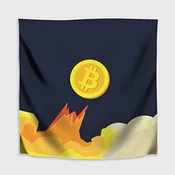 Скатерть для стола Bitcoin Up, цвет: 3D-принт