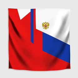 Скатерть для стола Russia: Geometry Tricolor, цвет: 3D-принт