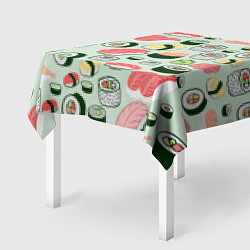 Скатерть для стола Любитель суши, цвет: 3D-принт — фото 2