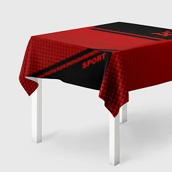 Скатерть для стола USSR: Black Sport, цвет: 3D-принт — фото 2