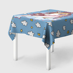 Скатерть для стола Единорог на облаках, цвет: 3D-принт — фото 2