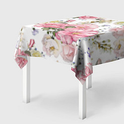 Скатерть для стола Нежные розы, цвет: 3D-принт — фото 2