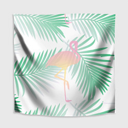 Скатерть для стола Фламинго в джунглях, цвет: 3D-принт