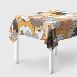 Скатерть для стола Кошачья стая, цвет: 3D-принт — фото 2