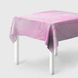 Скатерть для стола Розовые разводы краска зефир, цвет: 3D-принт — фото 2