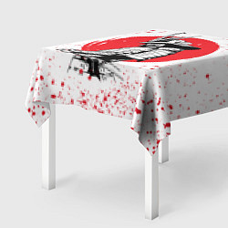 Скатерть для стола Самурай в каплях крови Z, цвет: 3D-принт — фото 2