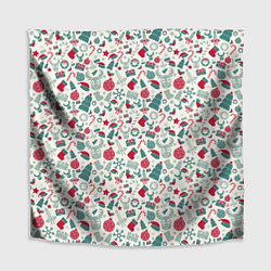 Скатерть для стола Новогодняя Символика, цвет: 3D-принт