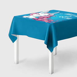 Скатерть для стола Сделано с любовью, валентина, цвет: 3D-принт — фото 2