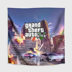 Скатерть для стола ЭКШЕН Grand Theft Auto V, цвет: 3D-принт