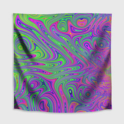 Скатерть для стола Неоновый абстрактный узор, цвет: 3D-принт