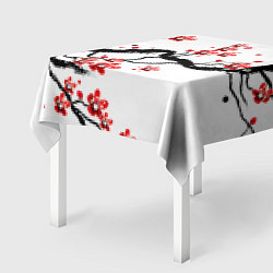 Скатерть для стола САКУРА ЦВЕТЁТ И БЛАГАУХАЕТ, цвет: 3D-принт — фото 2