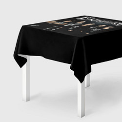 Скатерть для стола Рок группа Кукрыниксы, цвет: 3D-принт — фото 2