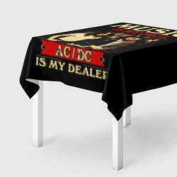 Скатерть для стола MUSYC IS MY DRUG and ACDC IS MY DEALER, цвет: 3D-принт — фото 2