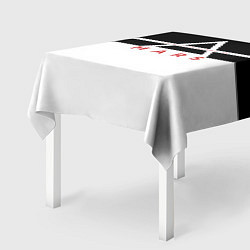 Скатерть для стола Thirty Seconds to Mars черно-белая, цвет: 3D-принт — фото 2