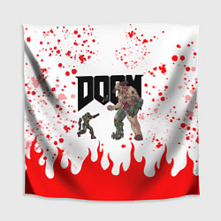 Скатерть для стола Doomguy vs Cyberdemon спина, цвет: 3D-принт